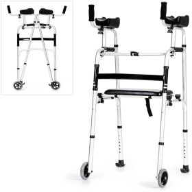 Aluminum Alloy Rehabilitation Auxiliary Walking Foldable Standard Walker Aluminum Alloy Rehabilitation Auxiliary Walking Foldable Standard Walker
